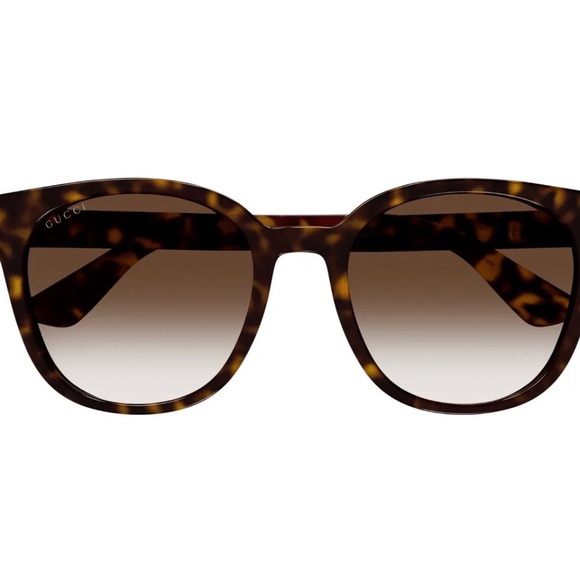 Gucci Authentic Women's Cat-Eye Sunglasses in Tortoise & Havana/Brown ~ BNIB! - Picture 2 of 7